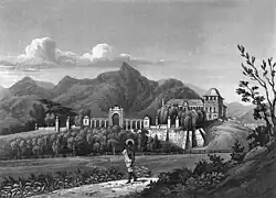 Palace in the early 19th century, before the Neoclassical intervention