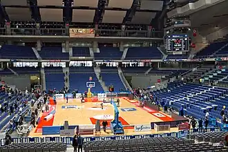 Internal view of Movistar Arena, the current home arena of the club since 2010.