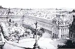 Another project for reconstruction of the Palais-Royal by Henri Deverin.