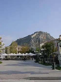 Palamidi Fortress seen from the Nafplio waterfront