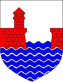 The coat of arms of Paldiski between December 1, 1994, and October 24, 2017