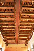 Painted wooden ceiling of the Great Hall (Sala Magna).