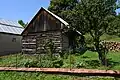 Traditional wooden barn in Palota