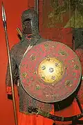 Chainmail, shield and weapons at Muzeum Wojska Polskiego