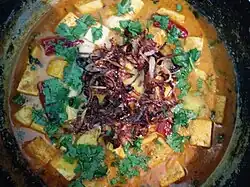 Paneer do-pyaza, Chennai, India, 2014
