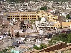 The Gurdwara Panja Sahib in the city centre of Hasan Abdal