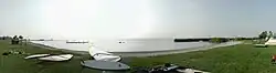 Lake Neusiedl in the village