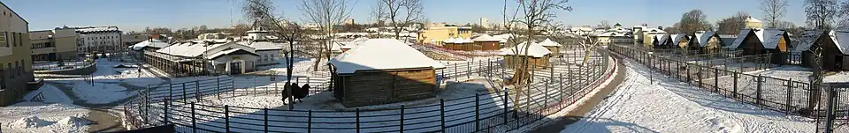 Image 11A winter panorama view of Grodno Zoo, 2012