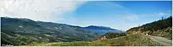 Panoramic view of Shesh Ab area