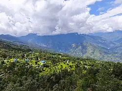 A wide view of Necha Salyan Rural Municipality from Furke Danda