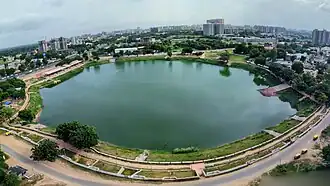 Panoramic view of the lake