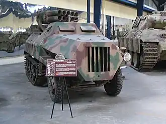 German Panzerwerfer half-tracked MRLS
