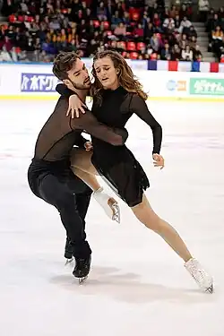 Gabriella Papadakis and Guillaume Cizeron at the 2019 Internationaux de France