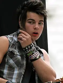 Josh Golden during his Herald Square appearance in New York City
