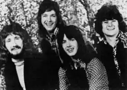 Paper Lace 1974, left to right: Phil Wright, Mick Vaughn, Chris Morris, Cliff Fish