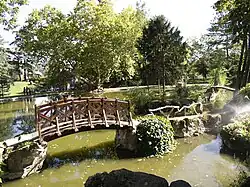 The gardens of the manor in Grigny-sur-Rhône