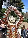 A figure in Park Güell