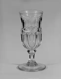 Empty parfait glass, c.&nbsp;1830–1870