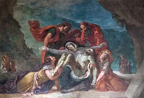"Pieta" by Eugène Delacroix (1842-1844) Chapel of Saint Genevieve