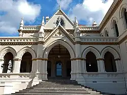 Steps leading to entrance