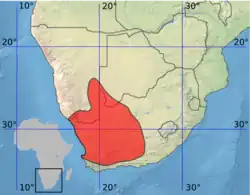 Map of range