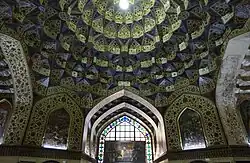 Muqarnas on the ceiling of the pavilion