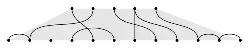 Example of a state in a representation of the partition algebra