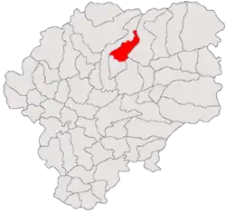 Location in Bistrița-Năsăud County