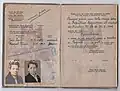 Passport issued to a Spanish republican in exile by the Spanish consulate in Bordeaux, France, in 1948.