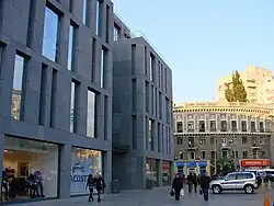 Stalinist architecture blends with the post-modernism of Dnipro's 'Passage' shopping and entertainment centre[238]