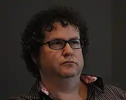 Mushroom founder Pat Thomas, in 2011 at an academic pop music conference