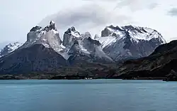Cuernos del Paine (left) and Monte Almirante Nieto (right)