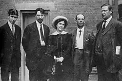 Image 42Strike leaders at the Paterson silk strike of 1913. From left, Patrick Quinlan, Carlo Tresca, Elizabeth Gurley Flynn, Adolph Lessig, and Bill Haywood.