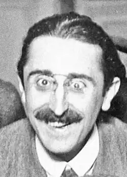A cropped image of Dermée from a group portrait of the Dadaists, 1921