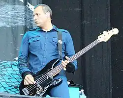 Hinojos performing with At the Drive-In in 2017