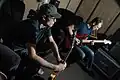 Paul and Andy working on Two Strangers