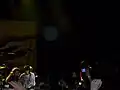 Pearl Jam, with Ronnie Wood, performing "All Along the Watchtower" in London, England on August 11, 2009