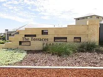 Entrance to The Terraces Estate in Pearsall