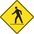 Pedestrian crosswalk ahead.