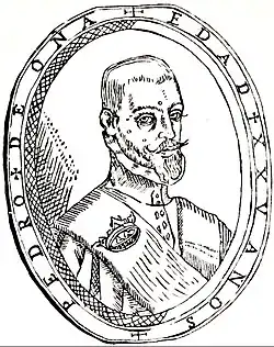 Pedro de Oña at 25 years old.
