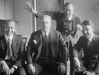 The Peerless Quartet in 1922 L-R: John H. Meyer, Henry Burr, Frank Croxton, Albert Campbell