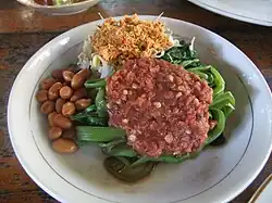 Indonesian plecing kangkung from Lombok