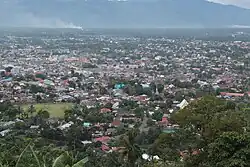 Aerial view of Kotamobagu