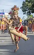 Dancer with tifa, Biak