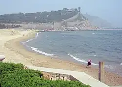 Sea near the pavilion