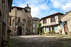 The village centre of Penne, Tarn