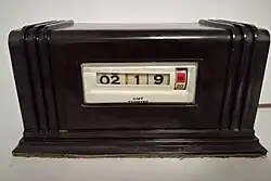 A 24-hour 1950s-1960s Pennwood Tymeter with daisy wheel display
