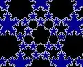 Pentaflake tiling. Center point covered.