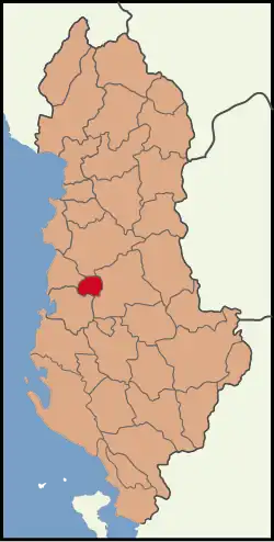Location of Peqin District