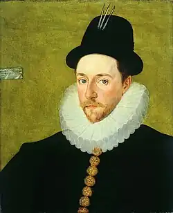 Peregrine Bertie, c. 1585–90. Inscribed with the Lumley cartellino, centre left[70]